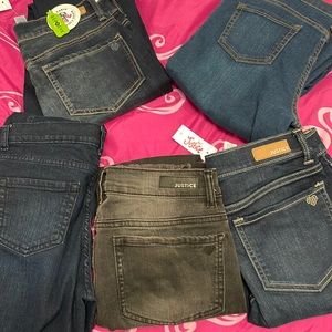 Girls jeans size 14 plus Justice and Children place